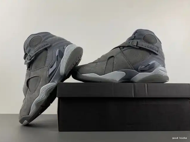 Rep 305381-014 Grey Retro Jordan 8 Cool 0608